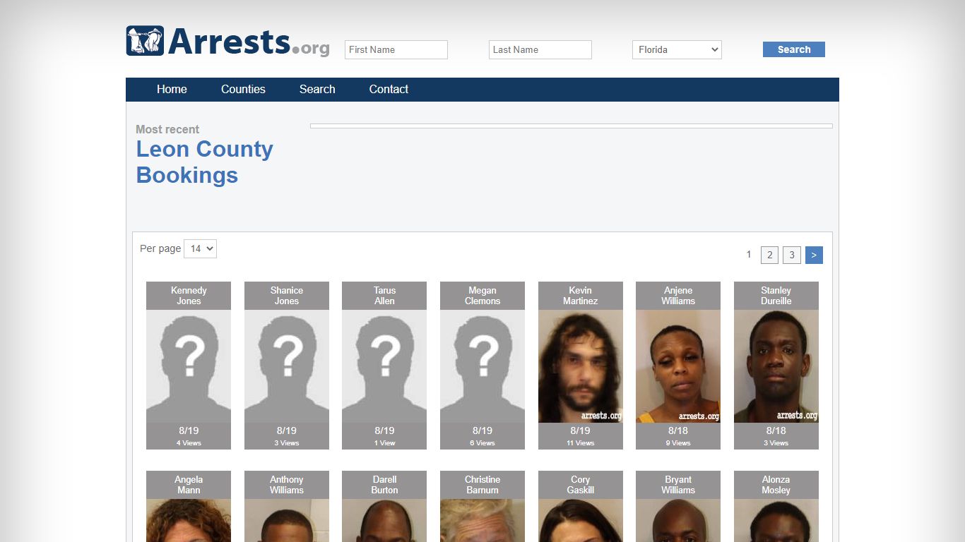 Leon County Arrests and Inmate Search